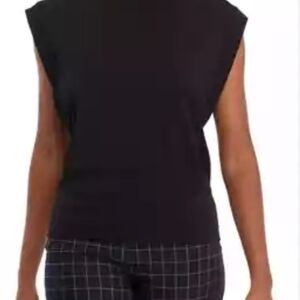 New JohnPaulRichard Classic Black Muscle Mock Tee